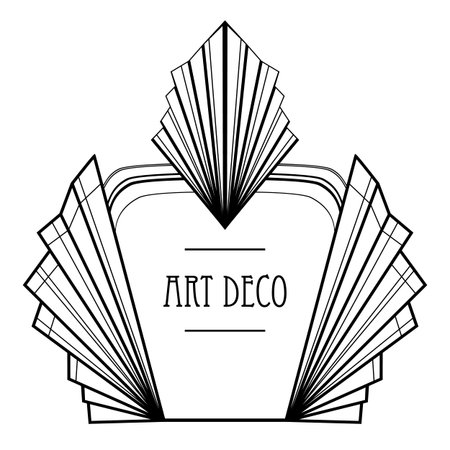 Black and white vector illustration of a seated flapper girl in 1920s style, wearing vintage lingerie. Elegant line art artwork presented in two design variations, inspired by Art Deco and retro fashion.のイラスト素材