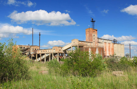  abandoned factoryの写真素材