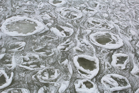 Ice backgroundの写真素材
