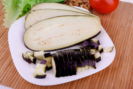 Sliced   eggplantの写真素材