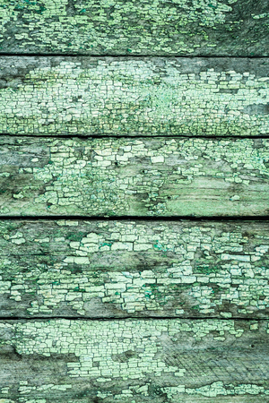 Vintage background of old boards painted in green.の写真素材