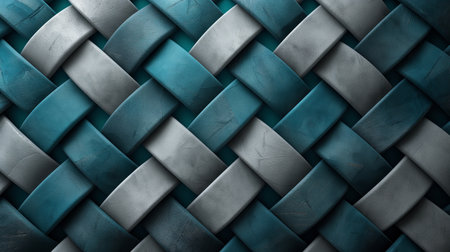 A seamless geometric pattern with shades of deep blue and gray, exuding modern sophistication and design.の素材