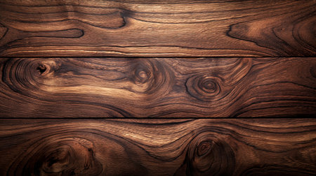 The rich, swirling grain of walnut wood exudes a sense of timeless elegance.の素材