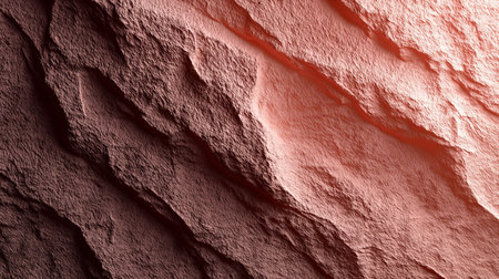 A close-up of a beautifully textured surface showing rich earthy hues and dynamic shadows, perfect for backgrounds.の素材