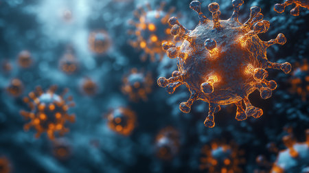Coronavirus 2019-nCoV. 3D renderingの素材
