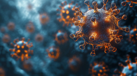 Coronavirus 2019-nCoV. 3D renderingの素材