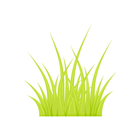 Eco green grass conservation greenery flat.のイラスト素材
