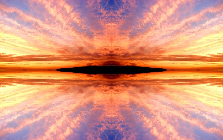 Sky and clouds backgroundの写真素材