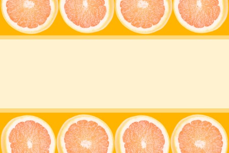 Grapefruit frameの写真素材