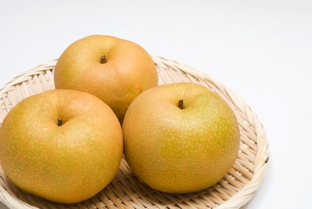 Large sand pear of the varieties called Housuiの写真素材