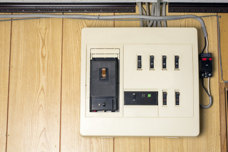 Residential distribution board of main capacity up to 40 ampere in Japanの写真素材