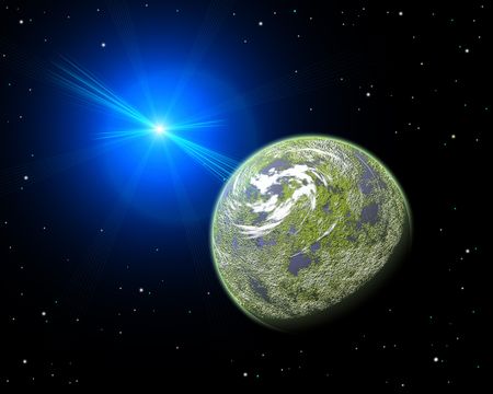 space landscapeの写真素材