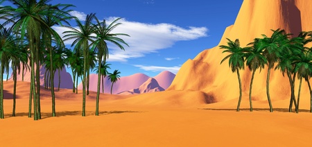 colorful tropical landscapeの写真素材