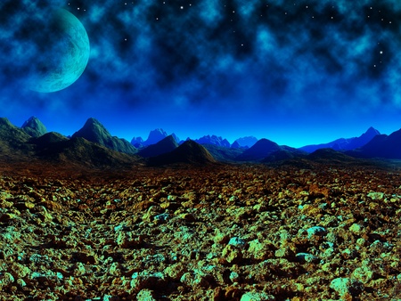 colorful fantasy landscape