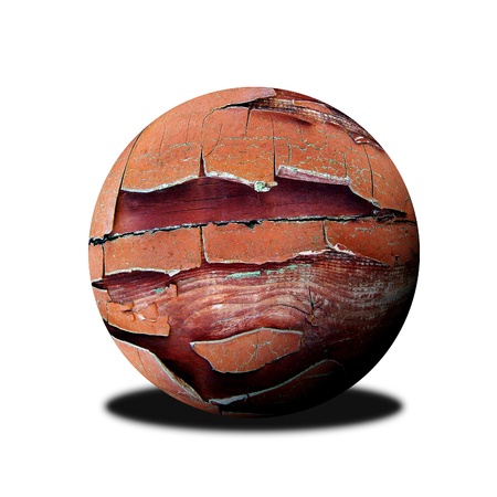 wooden ballの写真素材