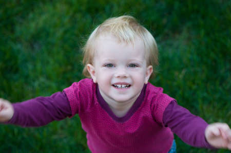 child portrait outdoorの写真素材
