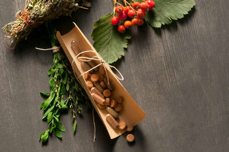 alternative medicine and herbsの写真素材