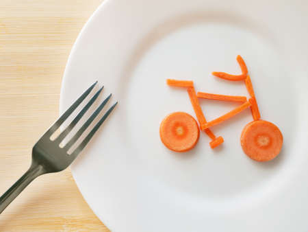 carrots bicycleの写真素材