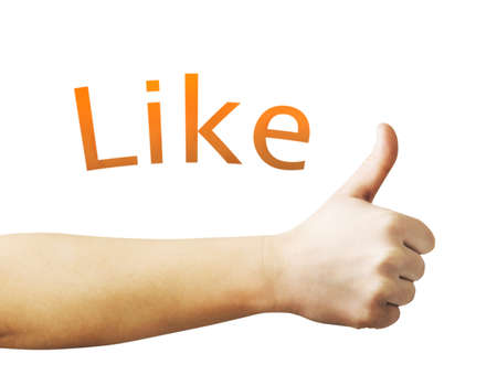 thumb upの写真素材