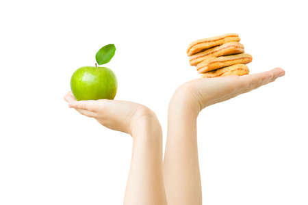 choose healthy foodの写真素材