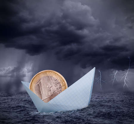 euro crisis concept pictureの写真素材