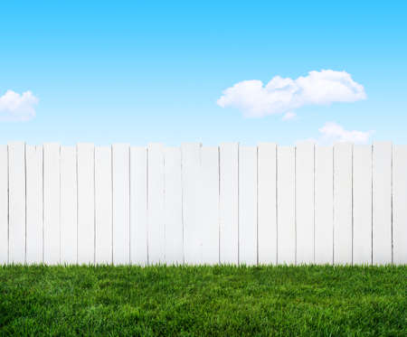 white garden fence