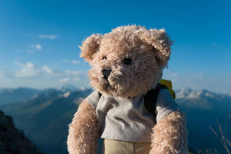 hiking in the mountainsの写真素材