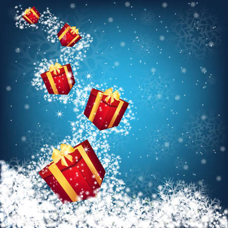  christmas gift boxes vectorのイラスト素材