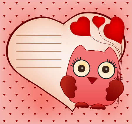 cute owl vectorのイラスト素材