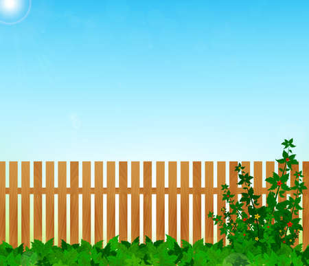 spring garden vectorのイラスト素材