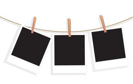 set of photos vector illustrtionのイラスト素材