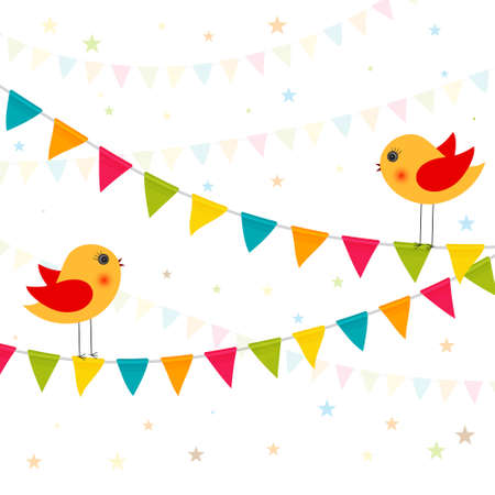 celebration and party background vectorのイラスト素材