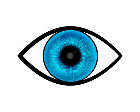 blue eye vectorのイラスト素材