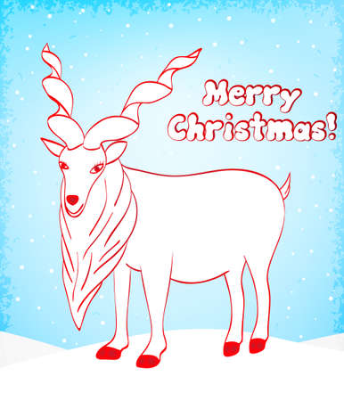 christmas and new 2015 year のイラスト素材