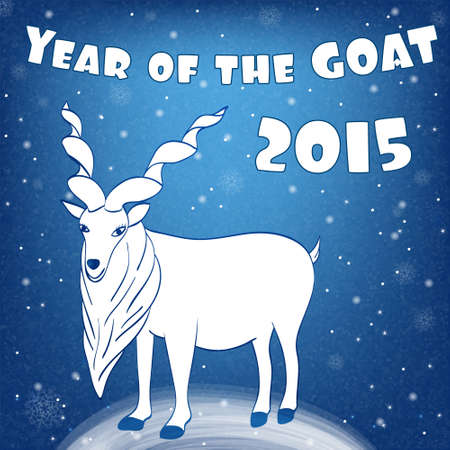 new year of goat のイラスト素材