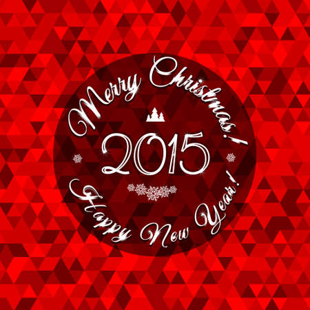 christmas and new year label vectorのイラスト素材