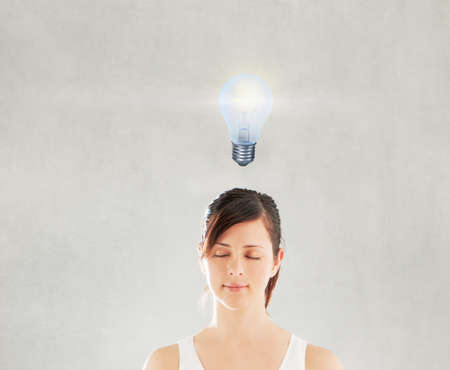 woman thinking conceptの写真素材