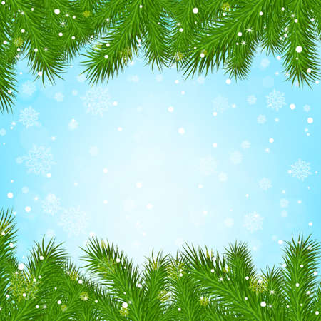 Christmas tree backgroundのイラスト素材