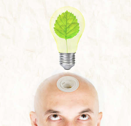 thinking greenの写真素材