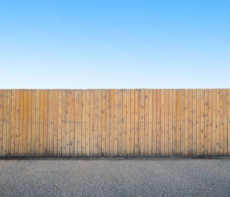 background with wooden fenceの写真素材