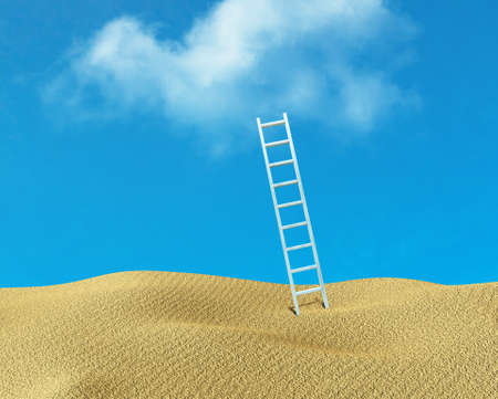 ladder to skyの写真素材