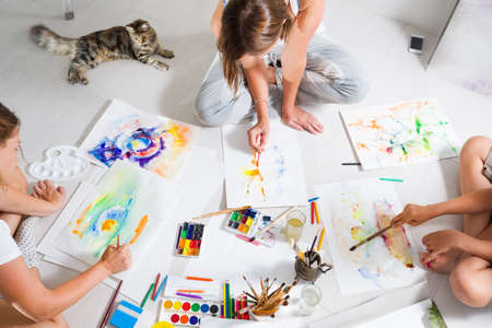 drawing classの写真素材