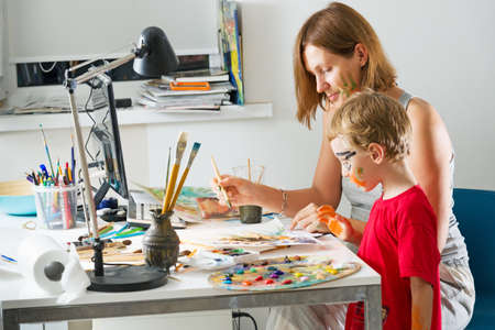 artist working placeの写真素材