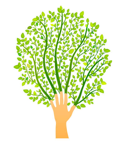 green concept logoのイラスト素材