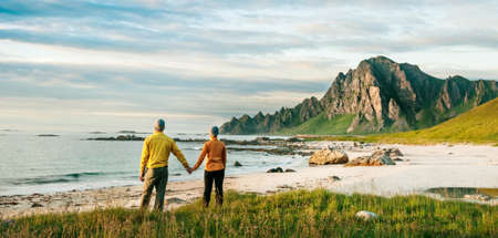 hiking in Norwayの写真素材