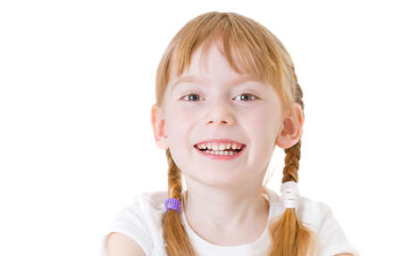 portrait of smiling kidの写真素材