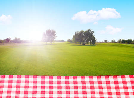 picnic outdoorsの写真素材