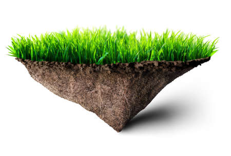 island floating 3D illustrationの写真素材