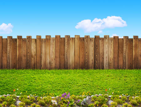 garden fenceの写真素材