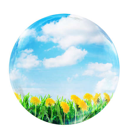 nature concept 3D illustrationの写真素材